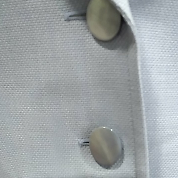 Vtg ESCADA Y2k Office Siren blue Wool blazer Jacket size 8 - Picture 5 of 15